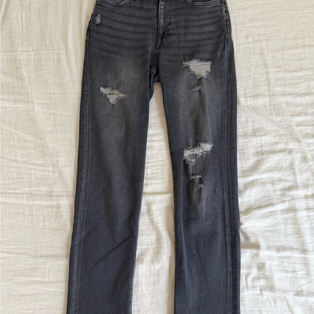 David Bitton Buffalo Distressed Grey Jeans for Women (Size 26)